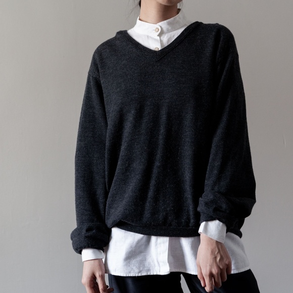 Solid Cotton Button Down Shirt Long Sleeve White - Picture 2 of 2